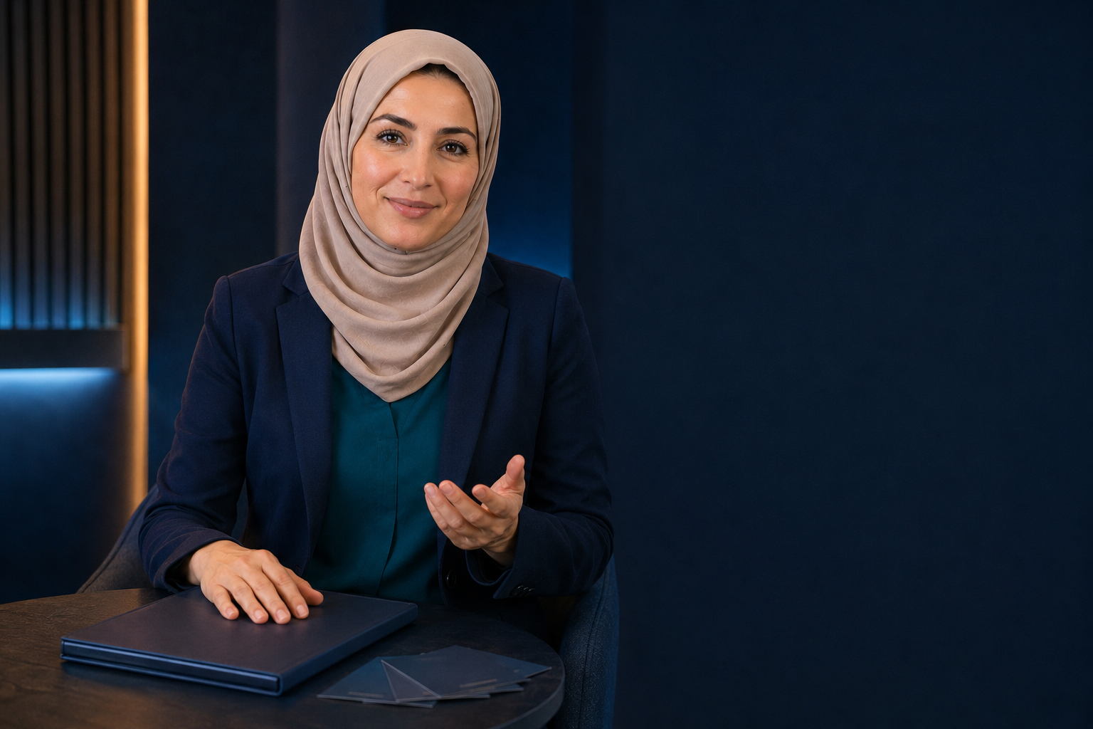 Dr. Nora Khalil beside the Gut Shield Method materials